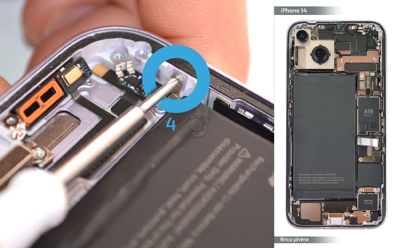 Comment changer le connecteur de charge sur iPhone 14 photo 3
